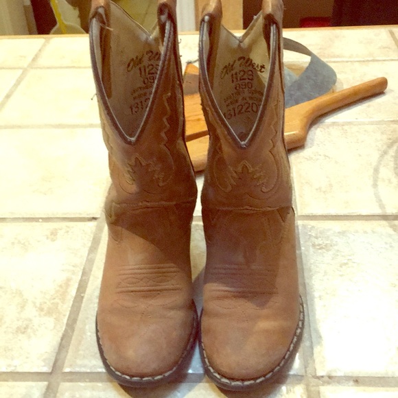 boys leather cowboy boots
